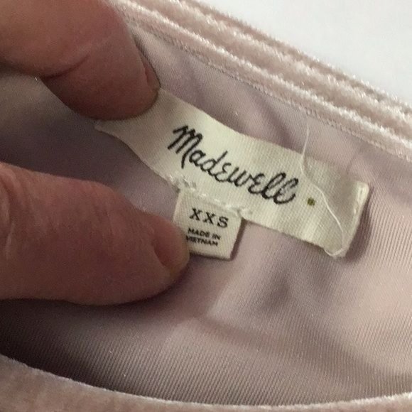 Madewell Crush Velvet Top XXS - Picture 8 of 11